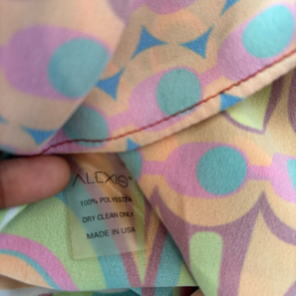 ALEXIS Multicolor Patterned Blouse Size Small - image 9